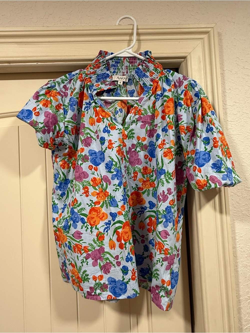 Women’s Floral Short-Sleeve Top - Multicolor